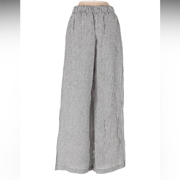 Reformation Striped Carter Linen Wide-Leg Pants - Picture 2 of 4